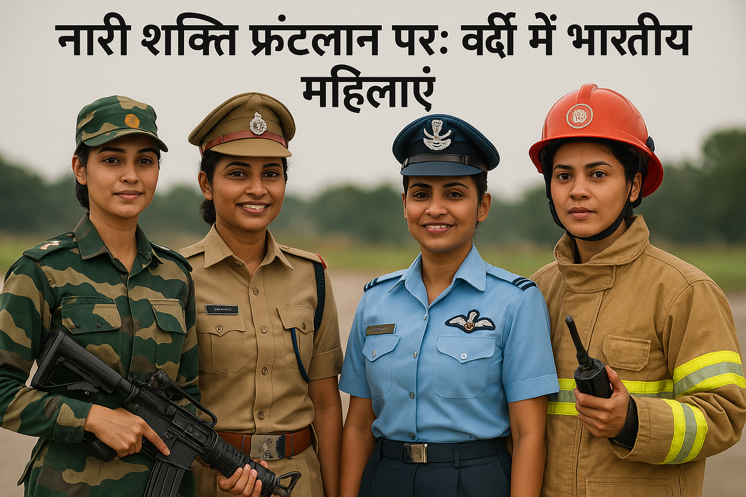 नारी शक्ति फ्रंटलाइन पर: वर्दी में भारतीय महिलाएं