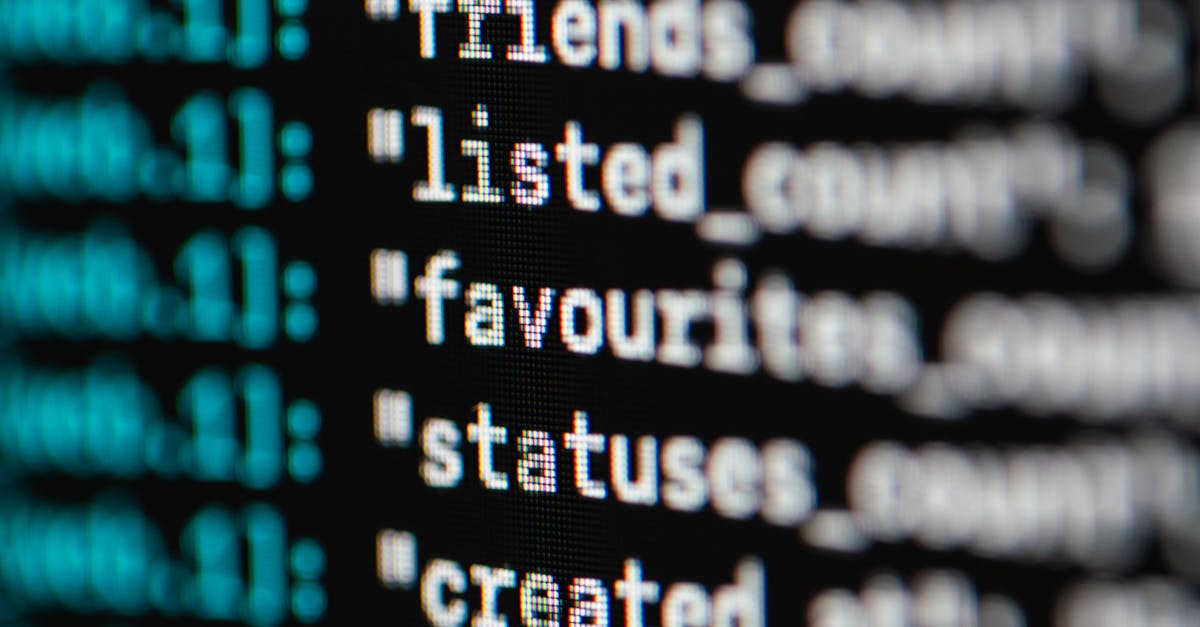 Extreme close-up of computer code displaying various programming terms and elements.