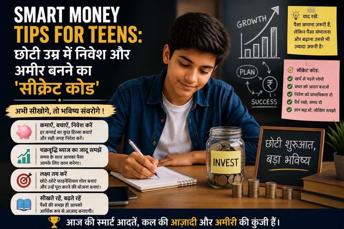 Smart Money Tips for Teens: छोटी उम्र में निवेश और अमीर बनने का 'सीक्रेट कोड'