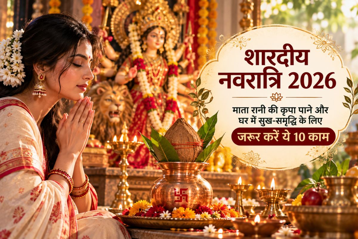 शारदीय नवरात्रि 2026: माता रानी की कृपा पाने और घर में सुख-समृद्धि के लिए जरूर करें ये 10 काम